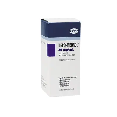 Depo-Medrol 40 mg, ampolla caja 5 ml