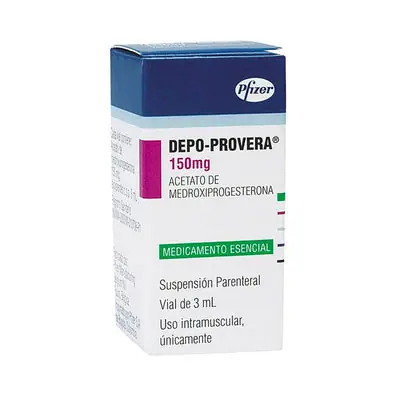 Depo-Provera 150 mg, ampolla 3 ml, caja x 1