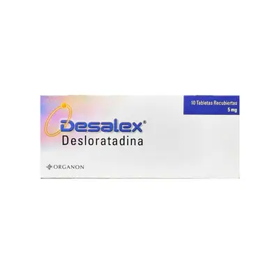 Desalex 5 mg tabletas, caja con 10 tabletas