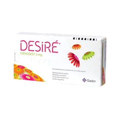 Desire tabletas 2 mg, caja x 28 unidades (Gador)