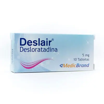 Deslair tabletas 5 mg caja x 10 unidades – Coaspharma