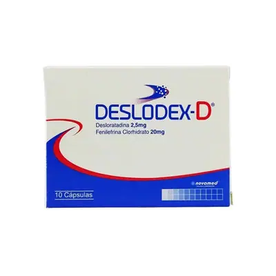 Deslodex D cápsulas, caja x 10 unidades (Novamed)