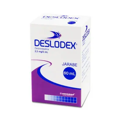 Deslodex jarabe 2.5 mg, caja 60 ml (Novamed)