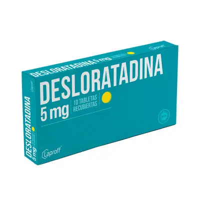 Desloratadina 5 mg, caja x 10 tabletas