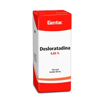 Desloratadina Genfar jarabe 0.05 %, frasco de 60 ml