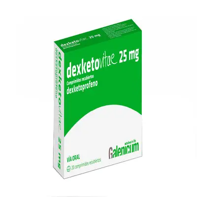 Dexketovitae comprimidos 25 mg, caja x 20 unidades
