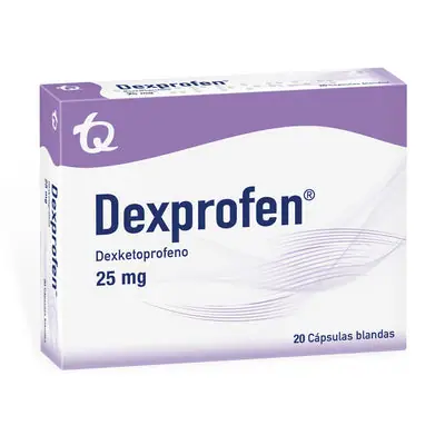 Dexprofen cápsulas 25 mg caja x 20 unidades
