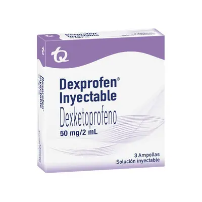 Dexprofen inyectable ampolla caja x 3 unidades