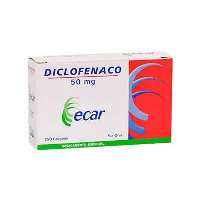 Diclofenaco 50 mg caja x 250 tabletas Ecar