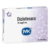 Diclofenaco 75 mg/3 ml Solución Inyectable Caja x 5 Ampollas Mk