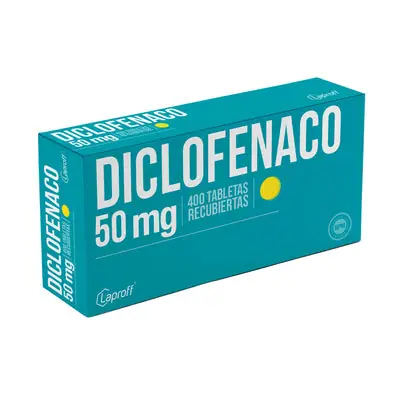Diclofenaco 50 mg Tabletas Caja x 400 Laproff