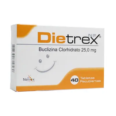 Dietrex tabletas 25 mg, caja x 40 unidades (Nevox Farma)
