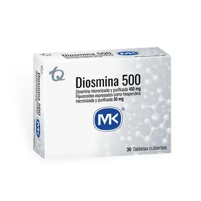 Diosmina + hesperidina Mk tabletas 500 mg caja x 30 unidades
