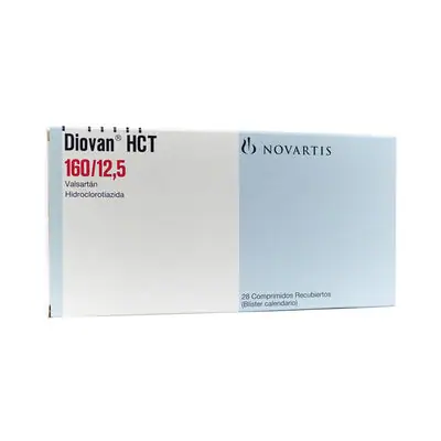 Diovan HCT Comprimidos 160 mg/12.5 mg caja x 28 unidades