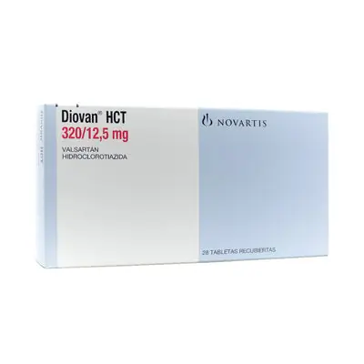 Diovan HCT tabletas 320 mg/12.5 mg caja x 28 unidades