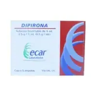 Dipirona 2.5 g/5 ml Solución Inyectable Caja x 5 Ampollas Ecar