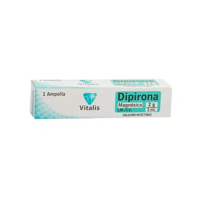 Dipirona Magnésica Vitalis Solución Inyectable 2 g/5 ml x 1 Ampolla
