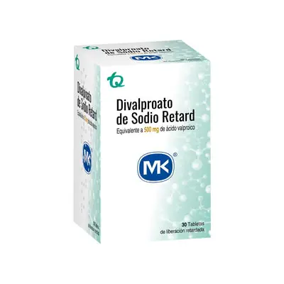Divalproato Retard Mk tabletas 500 mg frasco x 30 unidades