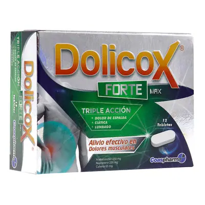 Dolicox Forte Max tabletas caja x 12 unidades – Coaspharma