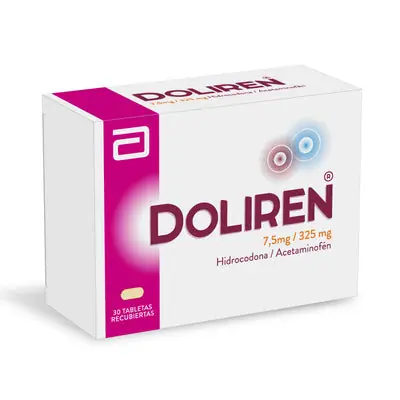 Doliren tabletas recubiertas 7.5mg/325mg caja x 30 unidades