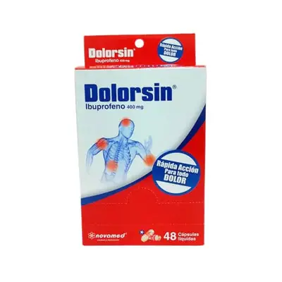 Dolorsin cápsulas 400 mg, caja x 48 unidades