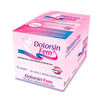 Dolorsin Fem cápsulas, caja x 40 unidades