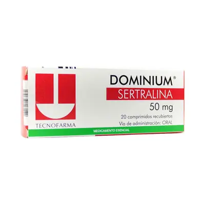 Dominium 50 mg cápsulas, caja x 20 unidades
