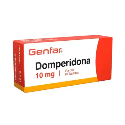 Domperidona Genfar 10 mg tabletas, caja x 20 unidades