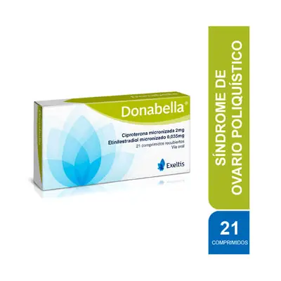 Donabella tabletas 2 mg/0.035 mg, caja x 21 unidades