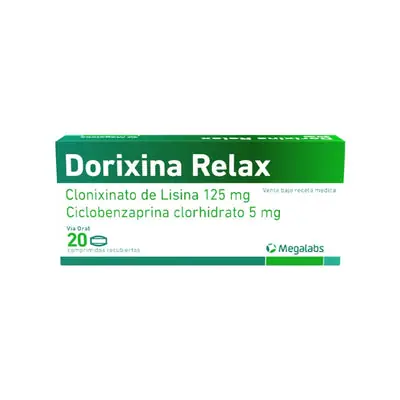 Dorixina Relax comprimidos 125 mg/5 mg, caja x 20 unidades
