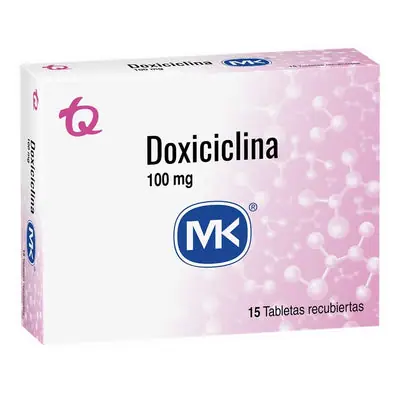 Doxiciclina 100 mg caja x 15 tabletas