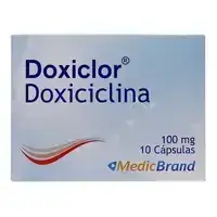 Doxiciclina Coaspharma cápsulas 100 mg caja x 10 unidades