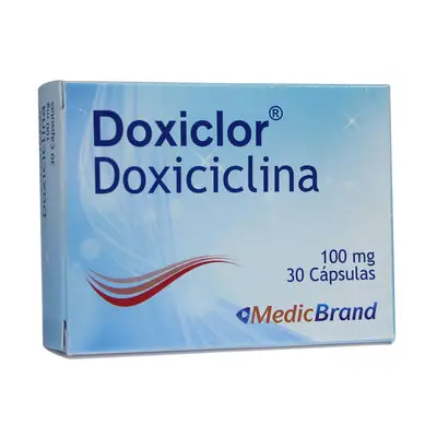 Doxiclor cápsulas 100 mg caja x 30 unidades – Coaspharma