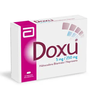 Doxu tabletas 5mg/250mg caja x 10 unidades