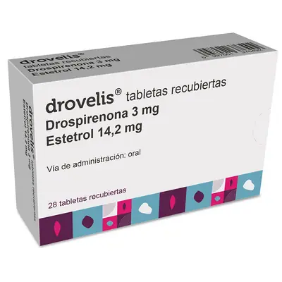 Drovelis tabletas recubiertas, caja x 28 unidades (Gedeon Richter)