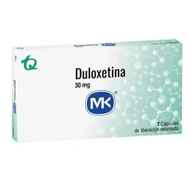 Duloxetina Mk cápsulas 30 mg caja x 7 unidades