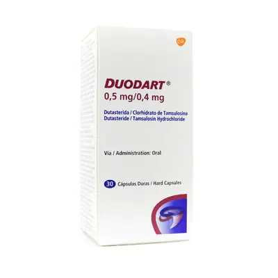 Duodart cápsulas 0,5 mg/0,4 mg, caja x 30 unidades