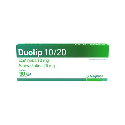 Duolip tabletas 20/10 mg, caja x 30 unidades