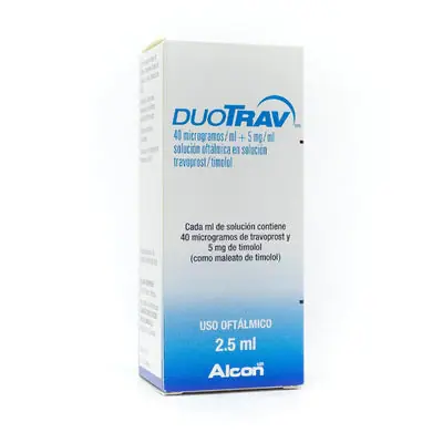 Duotrav gotas oftálmicas, frasco 2,5 ml