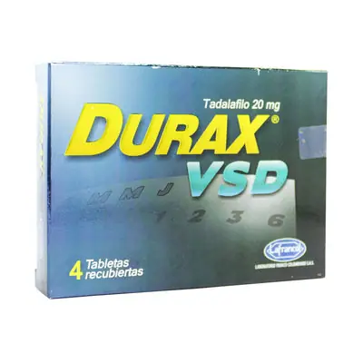 Durax Vsd tabletas 20 mg caja x 4 unidades