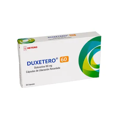 Duxetero (duloxetina) cápsulas 60 mg caja x 30 unidades