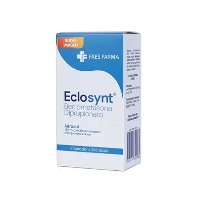 Eclosynt (beclometasona) 250 mcg, inhalador de 200 inhalaciones