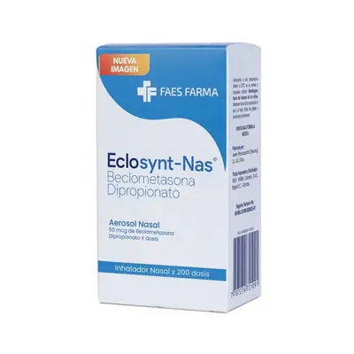 Eclosynt-nas (beclometasona) inhalador nasal 50 mcg, 200 inhalaciones