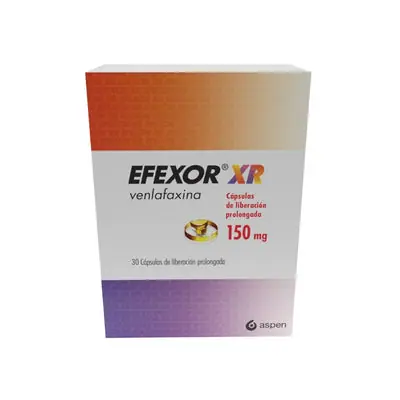 Efexor XR 150 mg cápsulas, caja con 30 cápsulas