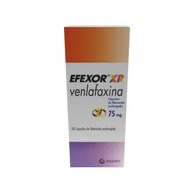 Efexor XR 75 mg cápsulas, caja con 30 cápsulas