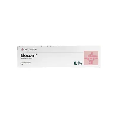 Elocom 0.1 % crema tópica, caja con tubo de 15 g