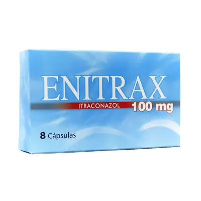 Enitrax cápsulas 100 mg, caja x 8 unidades