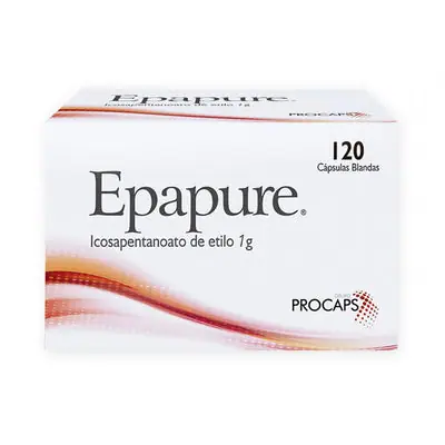 Epapure cápsulas blandas 1 g, caja x 120 unidades