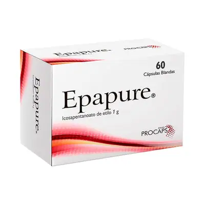 Epapure cápsulas blandas 1 g, caja x 60 unidades