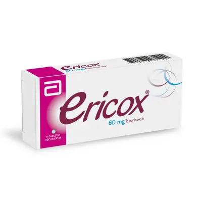 Ericox tabletas 60 mg caja x 14 unidades